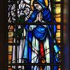 Painted, stained and leaded antique glass- Annunciation.