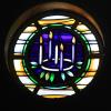 Painted, stained and leaded antique glass- Advent